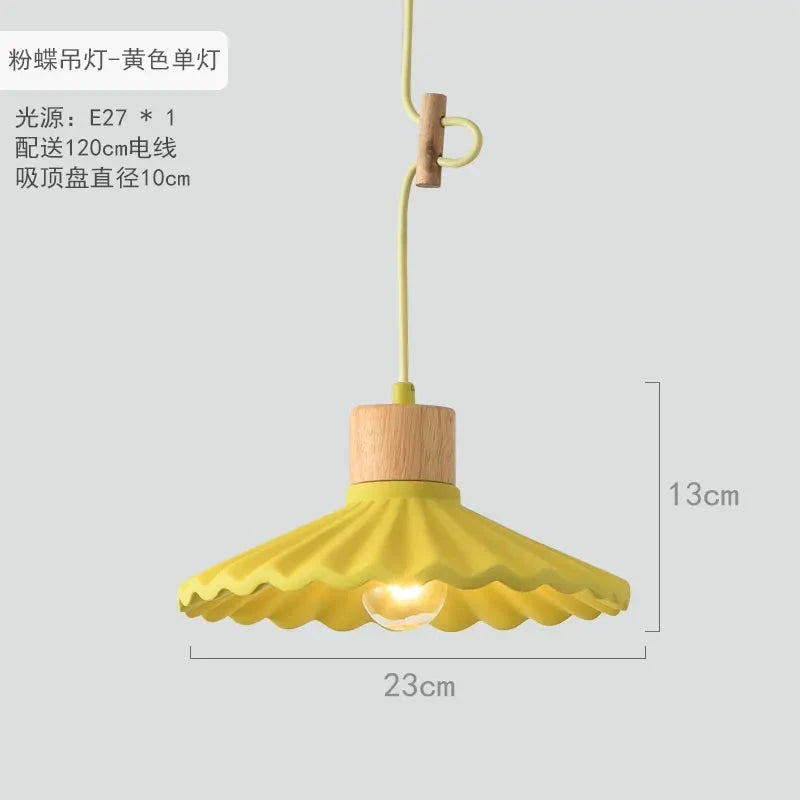 Nordic LED Pendant Light - Modern Cement Hanging Lamp