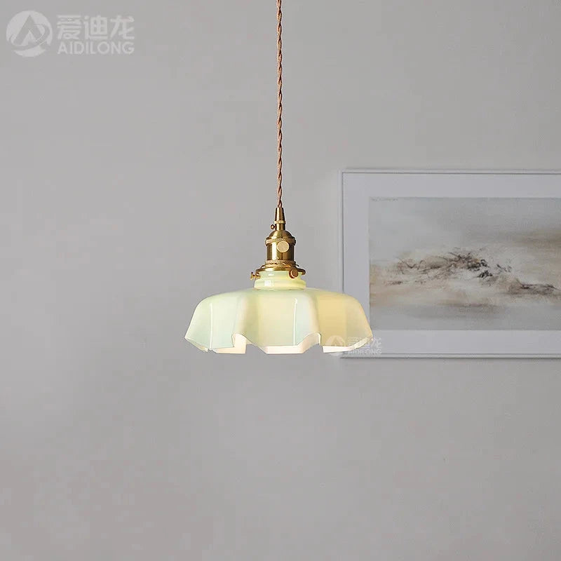 Nordic Glass Pendant Light – Modern LED Hanging Lamp