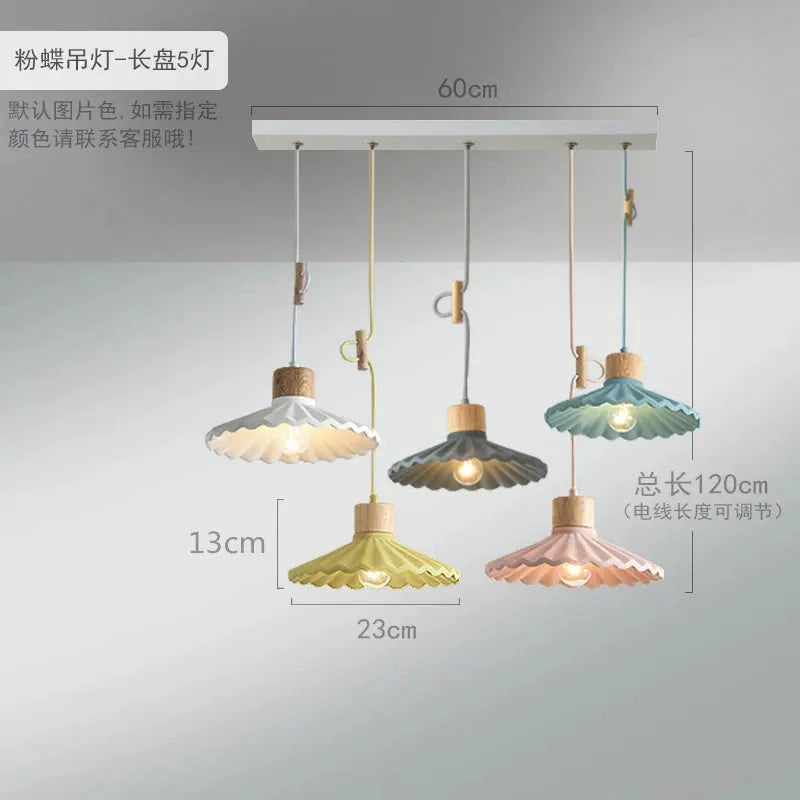 Nordic LED Pendant Light - Modern Cement Hanging Lamp