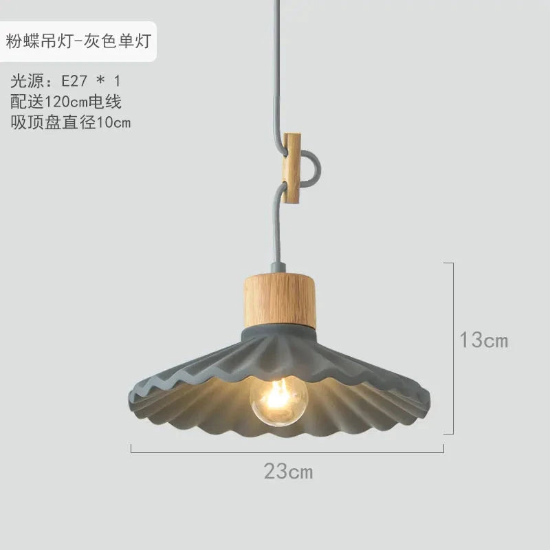 Nordic LED Pendant Light - Modern Cement Hanging Lamp