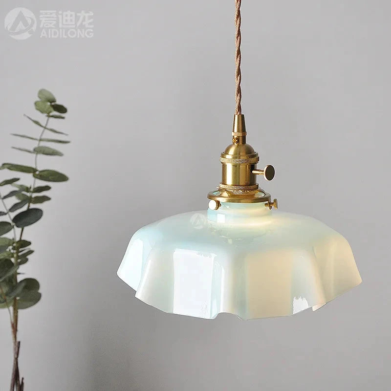 Nordic Glass Pendant Light – Modern LED Hanging Lamp