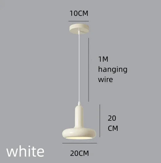 Retro Nordic Pendant Light - Stylish White Design for Modern Interiors