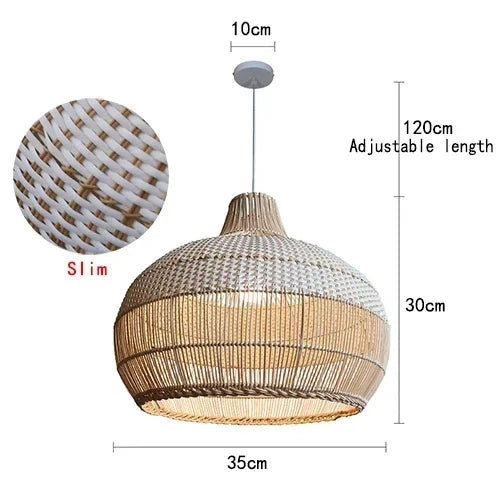 Basket Rattan Pendant Light