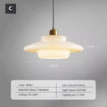 Cream Glass Pendant Light