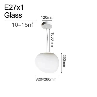 Cobblestone Glass Pendant Light