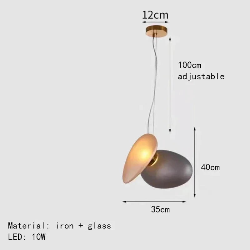 Amber Glass Pendant Light