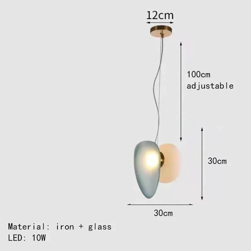 Amber Glass Pendant Light