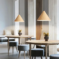 Conical Wooden Pendant Light for Stylish Home Décor