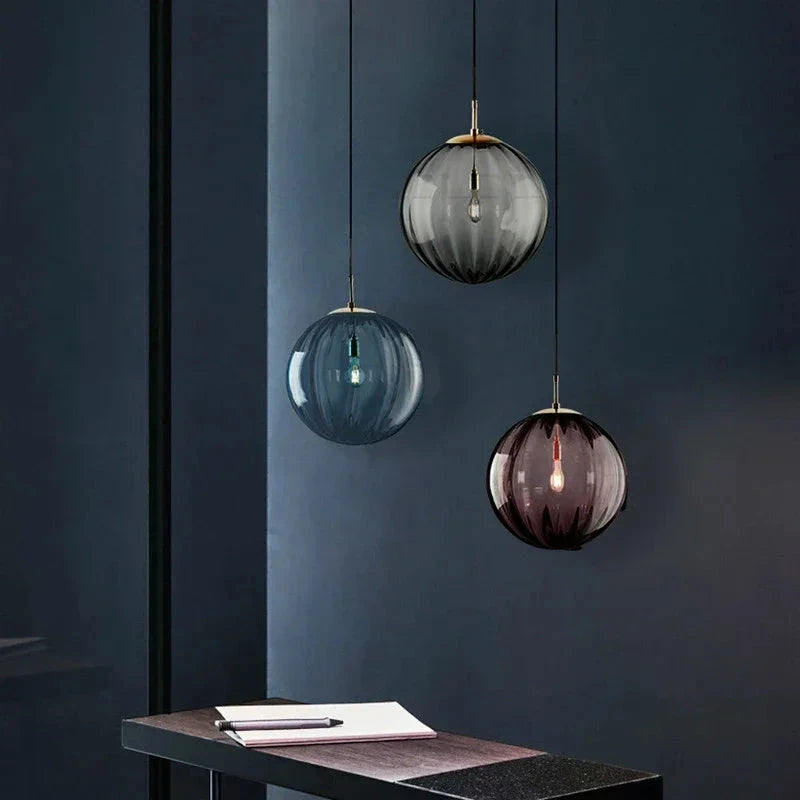 Glass Ball Pendant Light