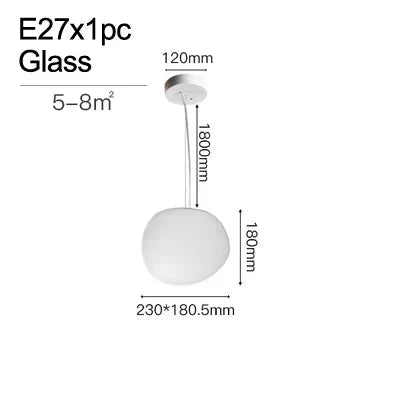 Cobblestone Glass Pendant Light