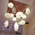 Nelson Bubble LED Pendant Lights – Elegant White Silk Lantern for Home, Shops & Restaurants