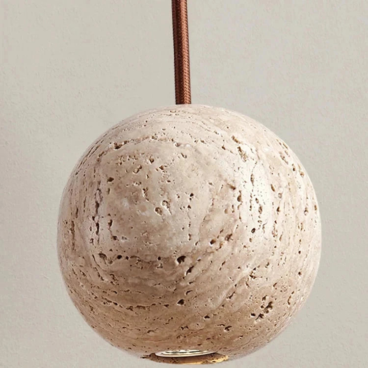 Travertine Stone Pendant Light for Elegant Home Decor