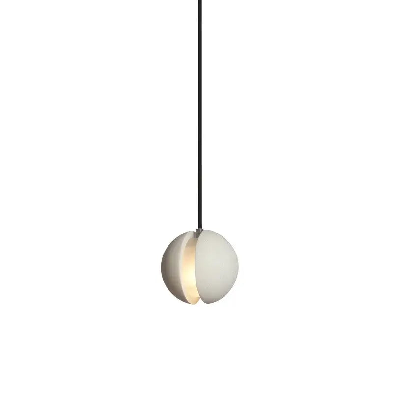 Modern LED Concrete Ball Pendant Light – Minimalist Cement Chandelier - Mi Casa