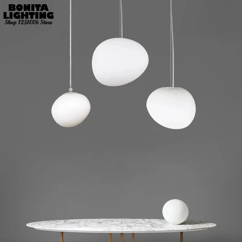 Cobblestone Glass Pendant Light