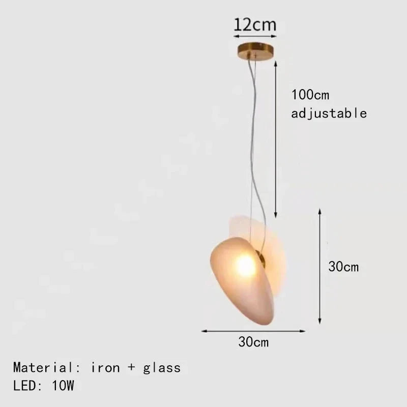 Amber Glass Pendant Light