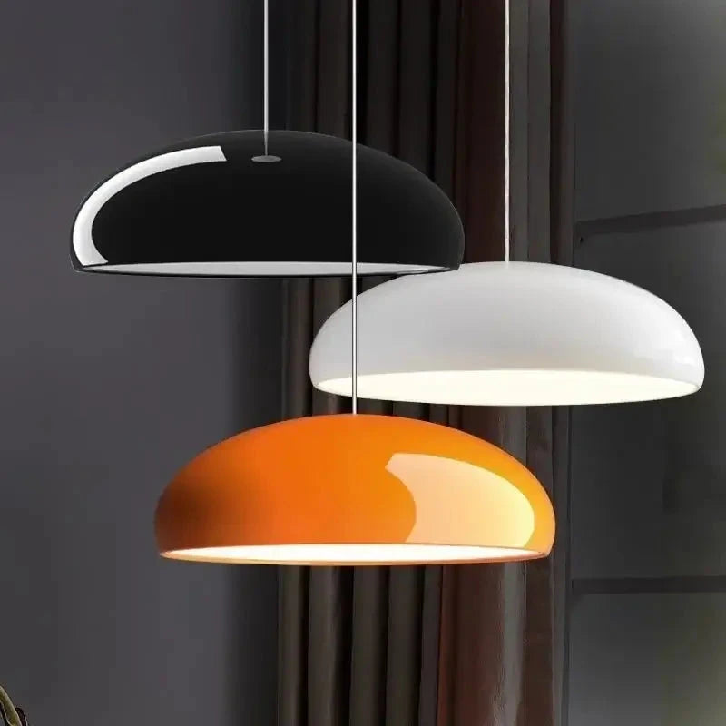 LED Nordic Macaron Pendant Light – Round Hanging Luminaire