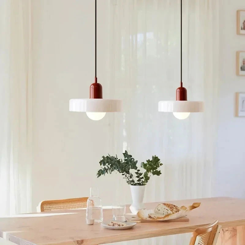 Stylish Macaron Glass Pendant Light for Modern Decor