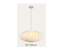 Nelson Bubble LED Pendant Lights – Elegant White Silk Lantern for Home, Shops & Restaurants