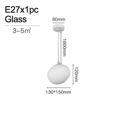 Cobblestone Glass Pendant Light