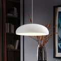 Nordic Pendant Lights Black White Round Aluminum Lampshade Chandelier for Dining Room Decor