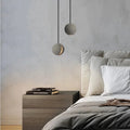 Modern LED Concrete Ball Pendant Light – Minimalist Cement Chandelier