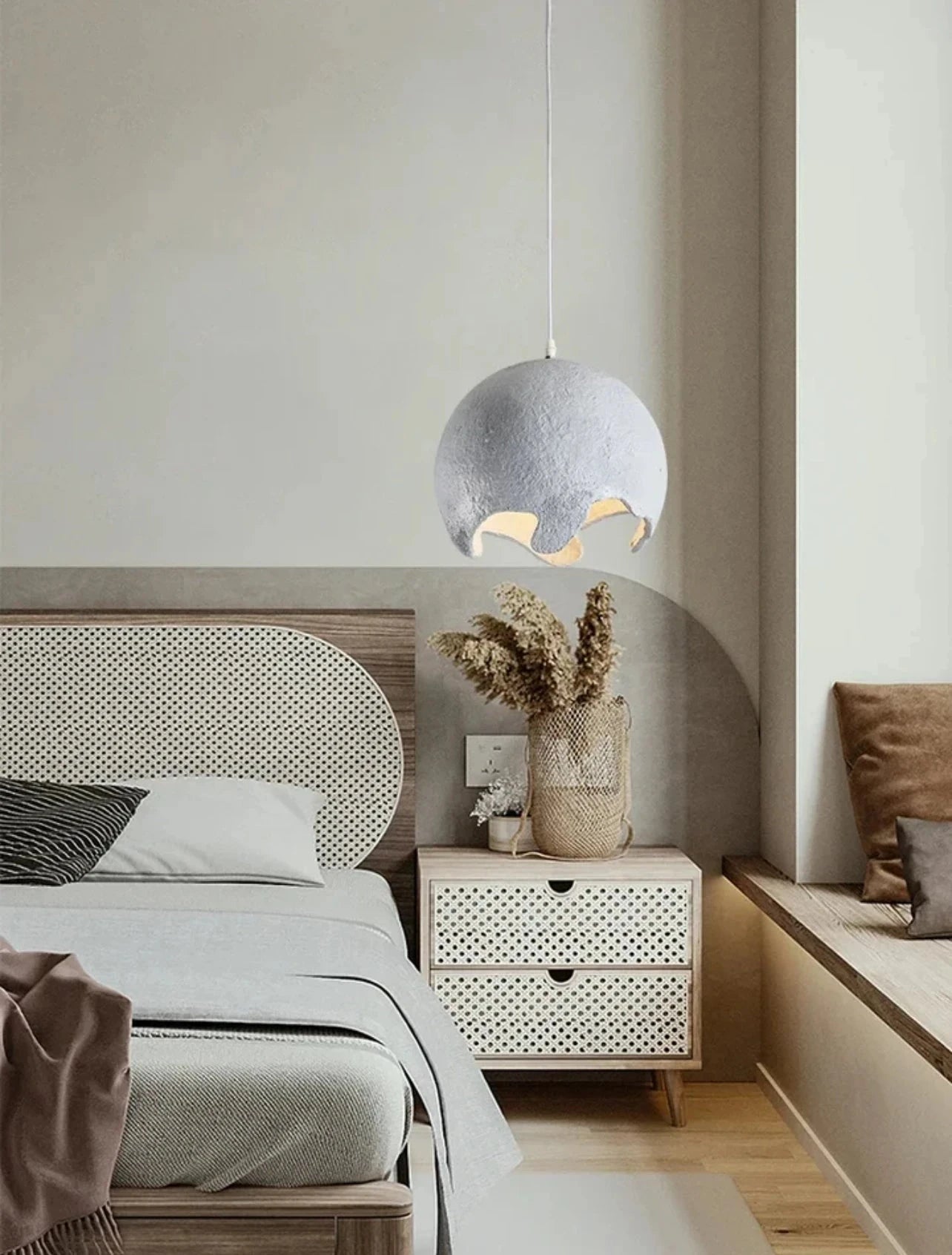 Candelabro LED Nórdico Wabi Sabi E27 para Iluminación Elegante