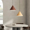 Conical Wooden Pendant Light