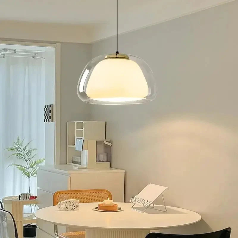 Minimalist Glass Pendant Light for Modern Home Decor