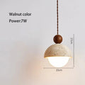 Bud Cream Stone Pendant Light