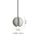 Modern LED Concrete Ball Pendant Light – Minimalist Cement Chandelier