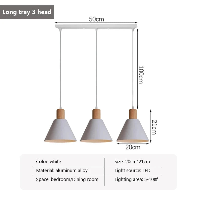 Modern Nordic White Pendant Lights Simple LED Hanging Lamp for Living Room bedroom Home Industrial Decor Luminaire New 1/3 Heads