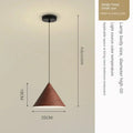 Conical Wooden Pendant Light
