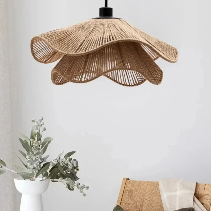 Rattan Pendant Light for Boho-Chic Home Decor