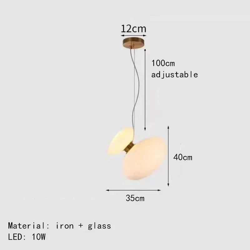 Amber Glass Pendant Light
