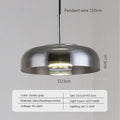 Smoked Glass Pendant Light Bowl for Elegant Illumination