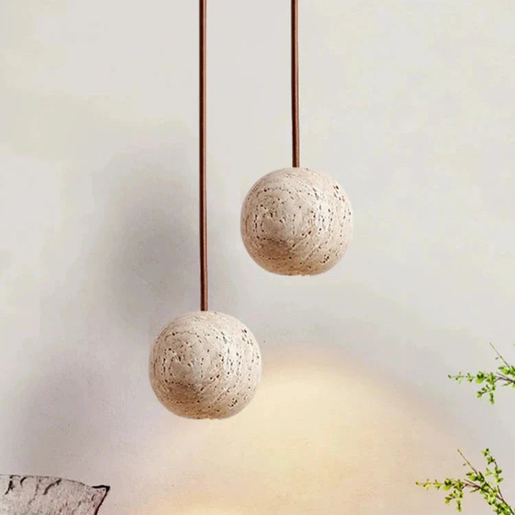 Travertine Stone Pendant Light for Elegant Home Decor