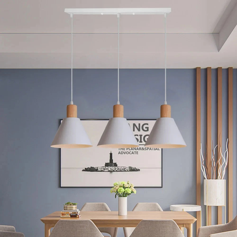 Modern Nordic White Pendant Lights Simple LED Hanging Lamp for Living Room bedroom Home Industrial Decor Luminaire New 1/3 Heads