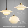 Cream Glass Pendant Light