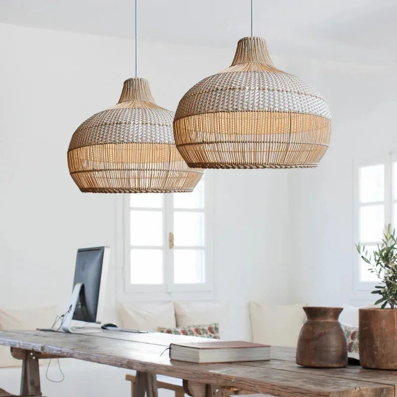 Basket Rattan Pendant Light