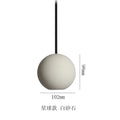 Modern LED Concrete Ball Pendant Light – Minimalist Cement Chandelier