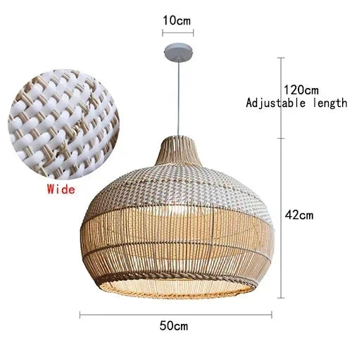 Basket Rattan Pendant Light