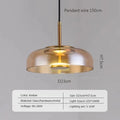 Smoked Glass Pendant Light Bowl for Elegant Illumination