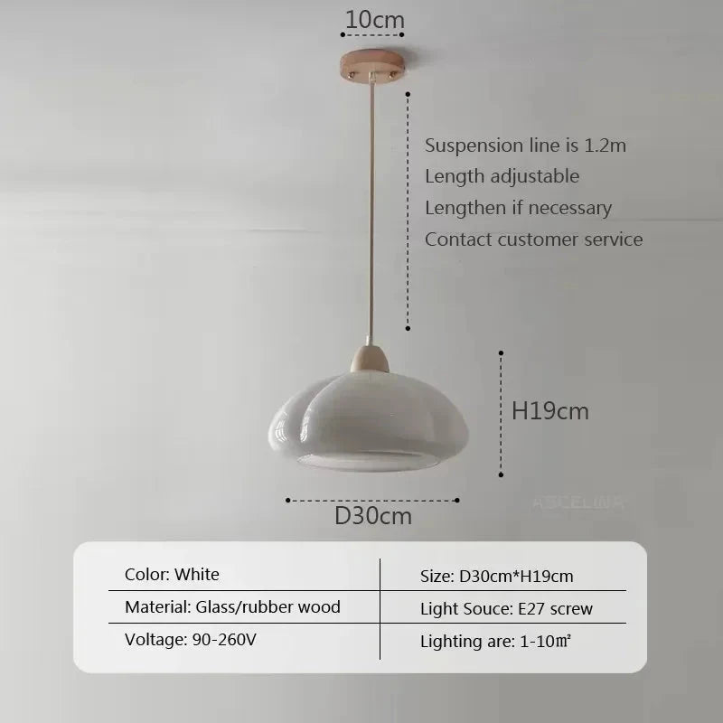 Pumpkin Pendant Light - Elegant Glass Fixture for Unique Home Decor