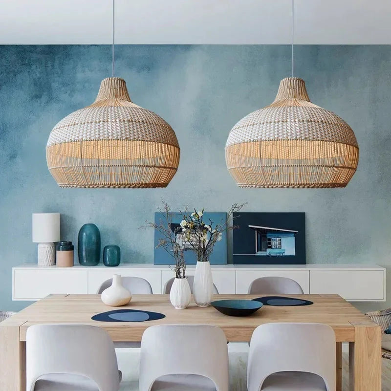 Basket Rattan Pendant Light