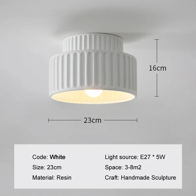 Nordic Wabi Sabi Ceiling Lamp for Study & Kitchen Lighting