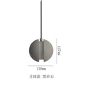 Modern LED Concrete Ball Pendant Light – Minimalist Cement Chandelier